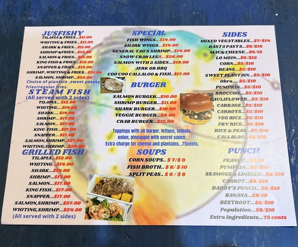 Jus Fishy Menu image 1
