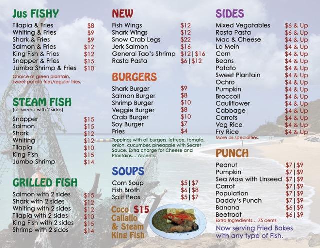 Jus Fishy Menu image 3